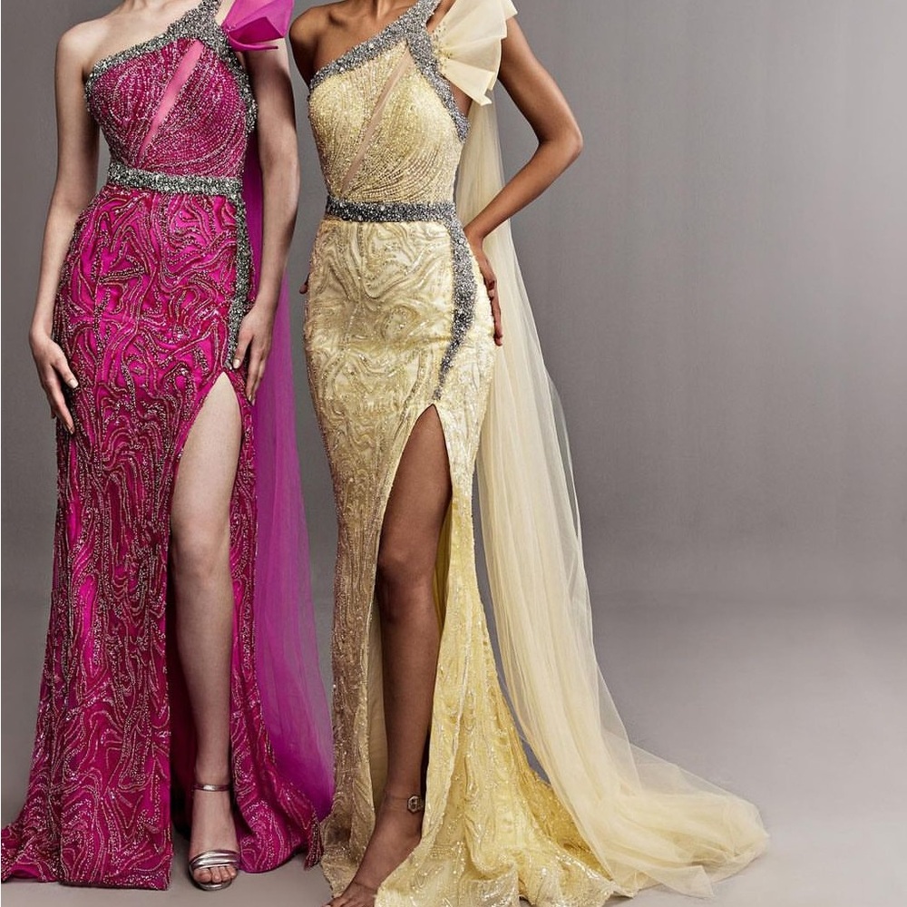 One shoulder Catwalk Couture Dress